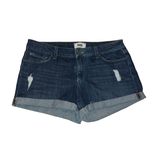 Paige Ladies Distressed Denim Jeans - Picture 1 of 4